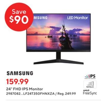 Staples Samsung 24" fhd ips monitor offer