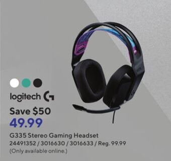 Staples Logitech® g335 stereo gaming headset offer