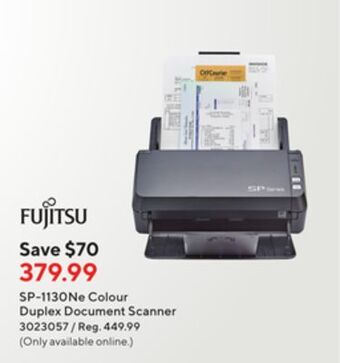 Staples Fujitsu sp-1130ne colour duplex document scanner offer