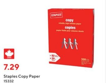 Staples Staples copy paper offer