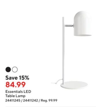 Staples Essentials led table lamp offer