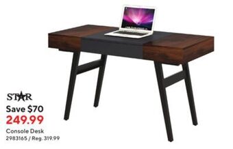 Staples Star console desk offer