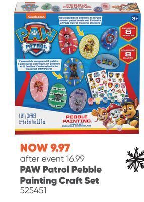 Toys R us Paw patrol pebble painting craft set offer