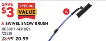 Lowe's Hopkins swivel snow brush offer