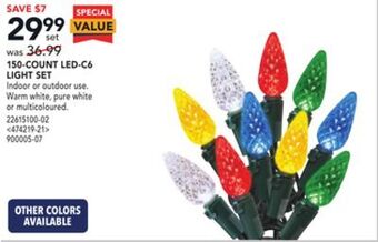 Lowe's 150-count led-c6 light set offer