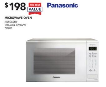 Lowe's Panasonic microwave oven offer