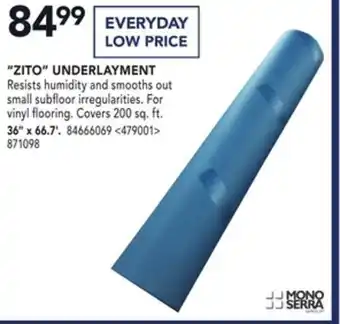 Lowe's Mono serra "zito" underlayment 36" x 66.7' offer