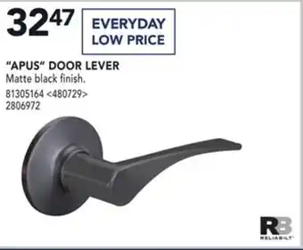 Lowe's Reliabilt "apus" door lever offer