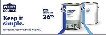 Lowe's Project source paint offer