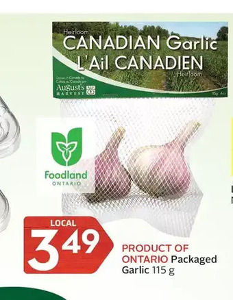 Foodland Packaged garlic offer