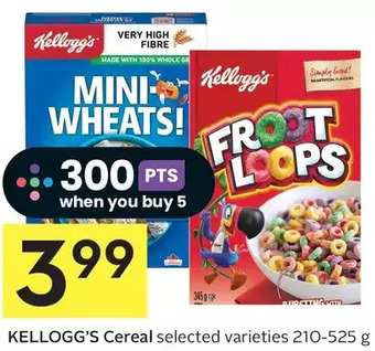 Foodland Kellogg's cereal offer