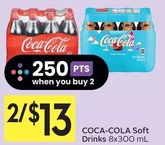 Foodland Coca-cola soft drinks offer