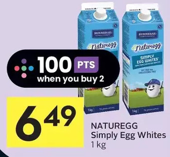 Foodland Naturegg simply egg whites offer