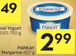 Foodland Parkay margarine offer