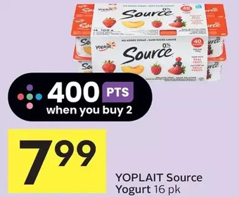 Foodland Yoplait source yogurt offer
