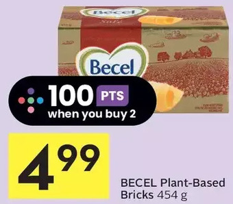 Foodland Becel plant-based bricks offer