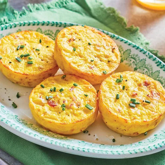 M & M Food Market Bacon and cheddar omelette bites offer