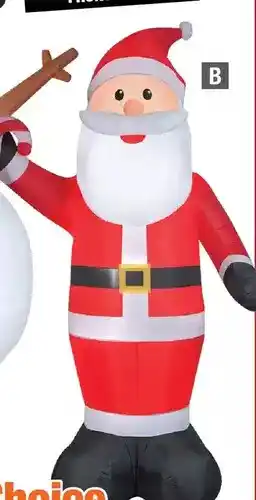 Home Depot 11' airblown inflatables - santa with candy cane offer