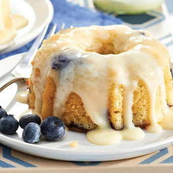 M & M Food Market Lemon blueberry cakes offer