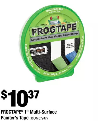 Home Depot Frogtape 1" multi-surface painter's tape offer