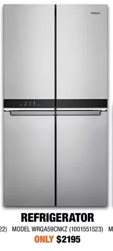 Home Depot Whirlpool refrigerator offer
