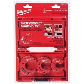 Home Depot Milwaukee 3-piece close quarters copper tubing cutter set offer