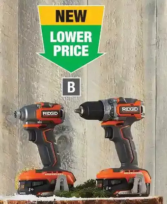 Home Depot 2-piece ridgid subcompact brushless drill/driver and impact driver kit offer