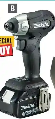 Home Depot Makita 18v 1/4" sub-compact brushless impact driver offer