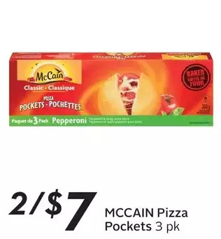 Sobeys Mccain pizza pockets offer