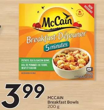 Sobeys Mccain breakfast bowls offer