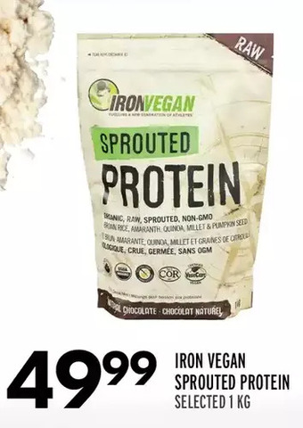 Sobeys Iron vegan sprouted protein offer