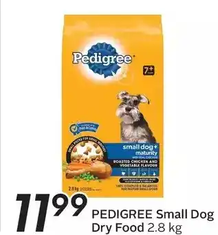Sobeys Pedigree small dog dry food offer