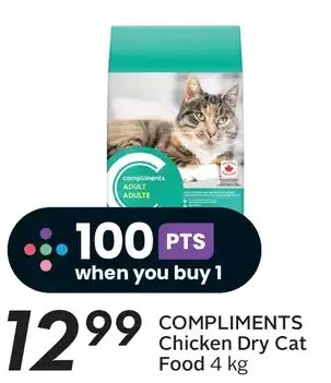 Sobeys Compliments chicken dry cat food offer