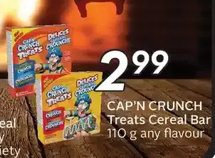 Sobeys Cap'n crunch treats cereal bar offer