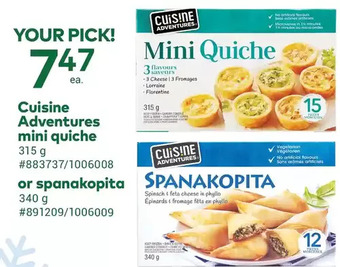 Giant Tiger Cuisine adventures mini quiche offer
