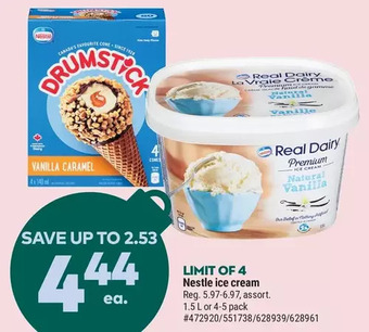 Giant Tiger Nestlé ice cream offer