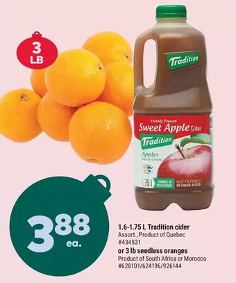 Giant Tiger 1.6-1.75 l tradition cider offer