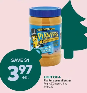 Giant Tiger Planters peanut butter offer
