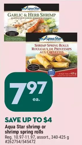 Giant Tiger Aqua star shrimp offer
