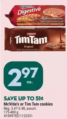 Giant Tiger Mcvitie's cookies offer