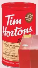 Giant Tiger Tim hortons cappuccino offer