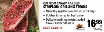 Farm Boy Striploin grilling steaks offer