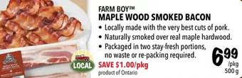 Farm Boy Farm boy maple wood smoked bacon offer