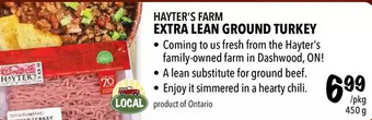 Farm Boy Hayter's farm extra lean ground turkey offer