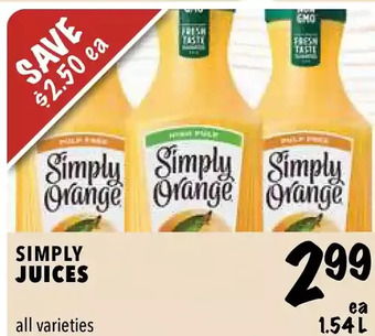 Farm Boy Simply juices offer