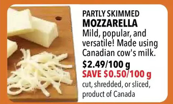Farm Boy Partly skimmed mozzarella offer