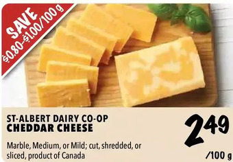Farm Boy St-albert dairy co-op cheddar cheese offer