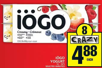Food Basics Iogo yogurt offer