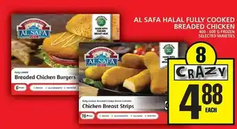 Food Basics Al safa halal fully cooked breaded chicken offer