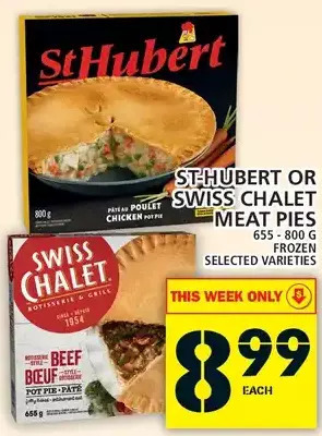 Food Basics St. hubert or swiss chalet meat pies offer